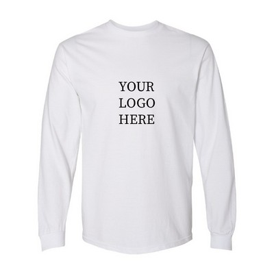 Gildan® Hammer® Long Sleeve White T-Shirt