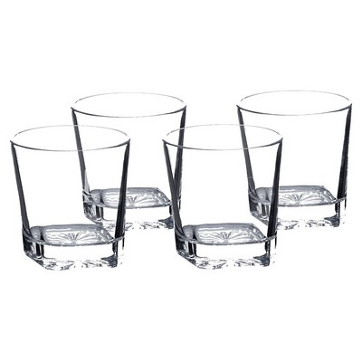 Square Rocks Glasses in Gift Box, Set of 4