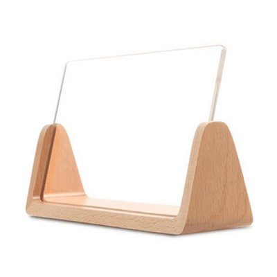 Solid Wood & Acrylic U-Shaped Photo Frame