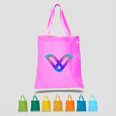 Full Color Vibrant Heavy Canvas Promotional Tote (15" x 16")