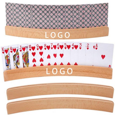 Set Of 4 Curved Playing Cards Holders For Seniors Adults