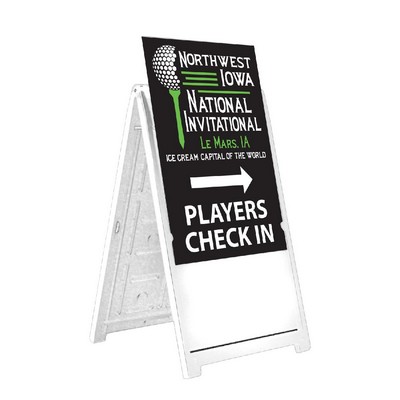 24"X36" Deluxe Black A-Frame Sign - Double Sided