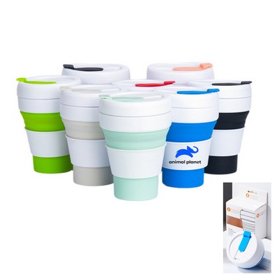 12oz Silicone Portable Travel Mug