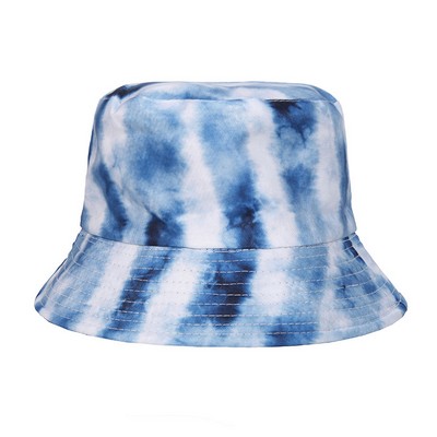 #4 Tie-dye Pattern Basin Cap Bucket Hat