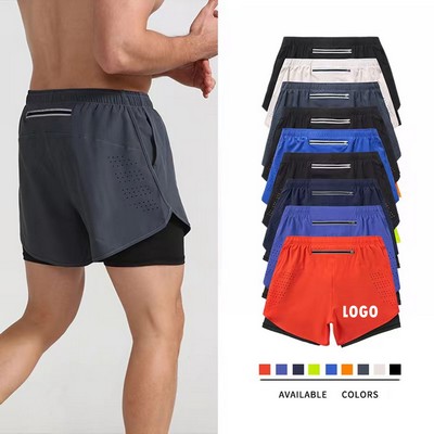 Men 2 In 1 Running Short