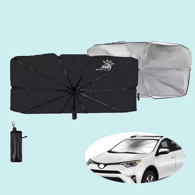 Compact Reflective Sunshade Umbrella for Vehicles