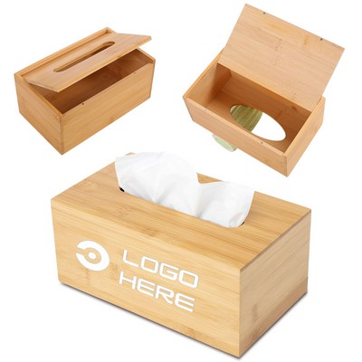 Rectangular Wooden Tissue Box