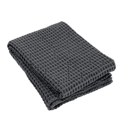 blomus Caro Magnet Charcoal Gray Jumbo Waffle Bath Towel (28'' x 57'')