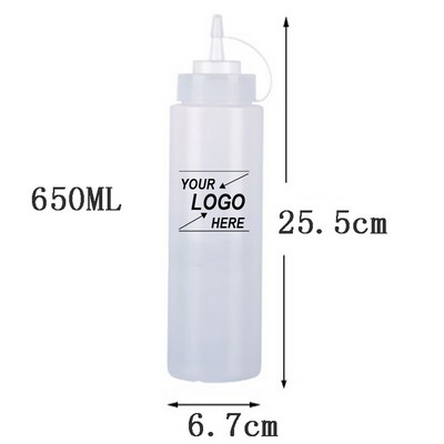 22 oz Plastic Squeeze Bottle for Condiments