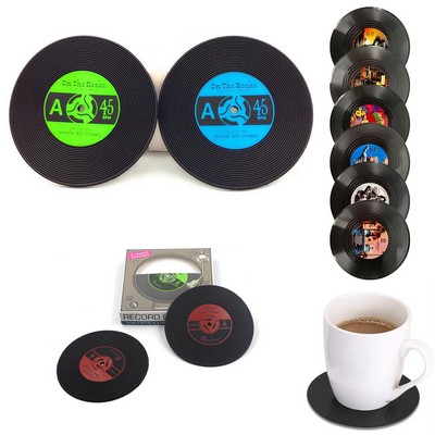 Retro Record Coasters