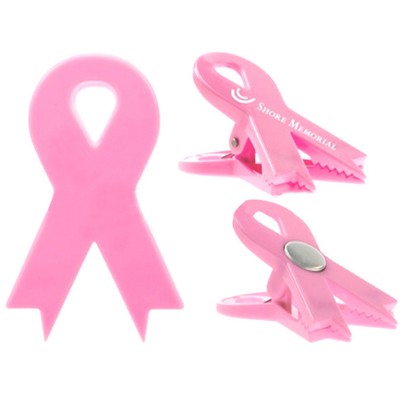 Pink Ribbon Magnetic Clip