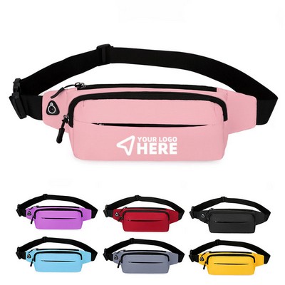 Canvas Waist Bag Large Capacity Wear-resistant Slant Cross Bag