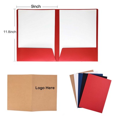 2 Pocket Matte Laminated Paper Folders