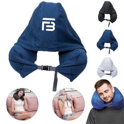 Portable Luxury Bag Travel Hood Neck Pillow