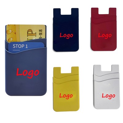 Double Layer Silicone Phone Wallet