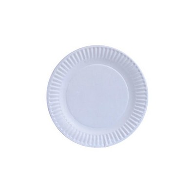 Paper Plates - White, 6 Inch, 100 Pack (Case of 10)