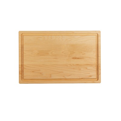 Maple cutting board with juice groove 17x11x3/4