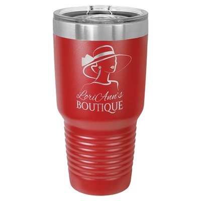 Polar Camel 30 oz. Red Insulated Ringneck Tumbler with Slider Lid