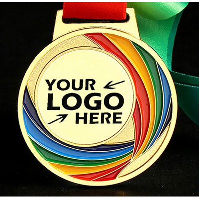 2 1/2" Custom Aluminum Alloy Single Sided 2-D Medal