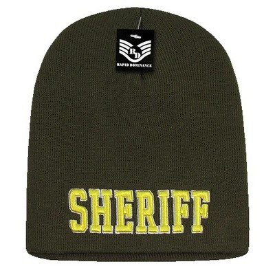 Rapid Dominance Sheriff Law Enforcement Knit Cap Beanie