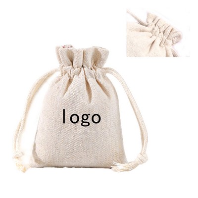 Drawstring Cotton Linen Canvas Bag