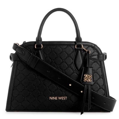 Nine West® Adelaide Jet Set Black Satchel Bag