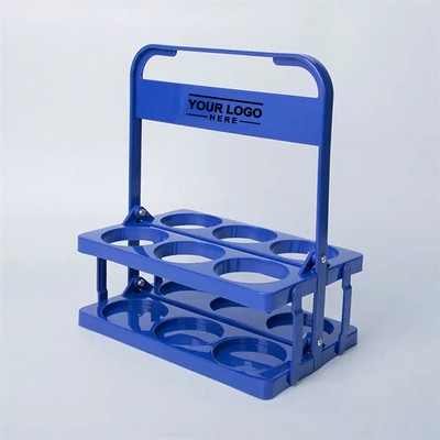 Foldable Drinks Caddy Bottle and Cup Carrier with Convenient Handle