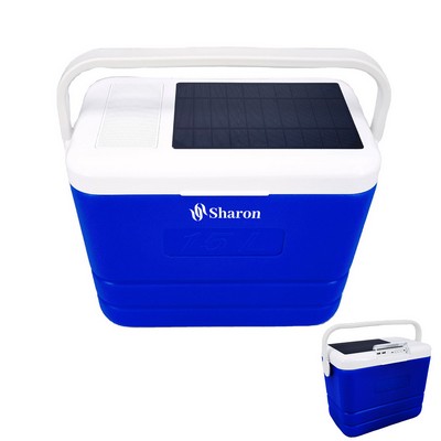 Solar And Speaker Cooler Box