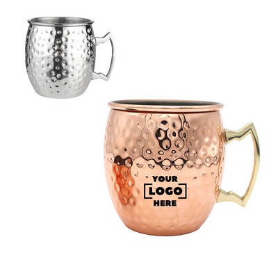 304 Stainless Steel Hammered Moscow Mule Mug