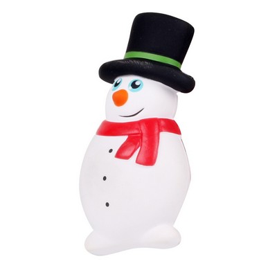 Foam Slow Rebound Snowman Wearing a Hat