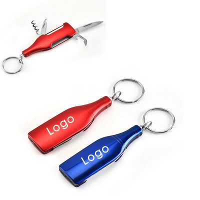 Multi-function Bottle Opener with Key Ring