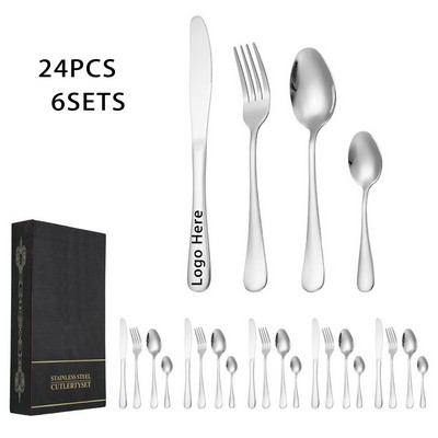 Stainless Steel Silver Cutlery Set