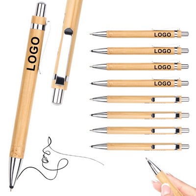 Funny Bamboo Quick-Dry Gel Ballpoint Stylus