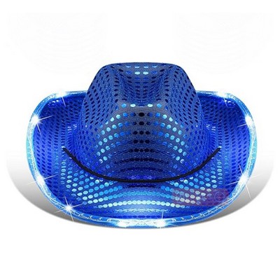 Cowboy Hat With White LED Brim