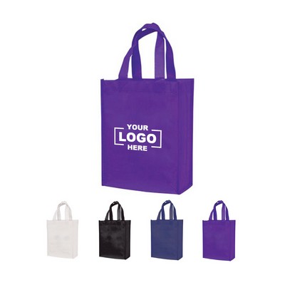 Compact Laminated Shopping Tote Bag