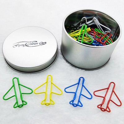 Colorful Boeing Airplane Paperclips