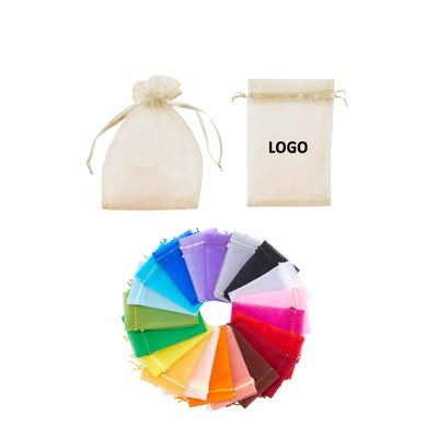 Drawstring Mesh Organza Bags For Festival Favor