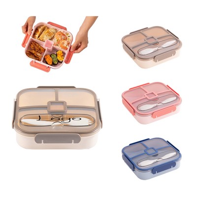 Lunch Box With Spoon Fork