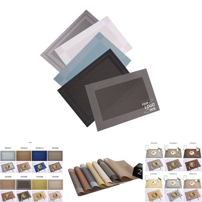 Waterproof PVC Polyester Dining Table Placemat