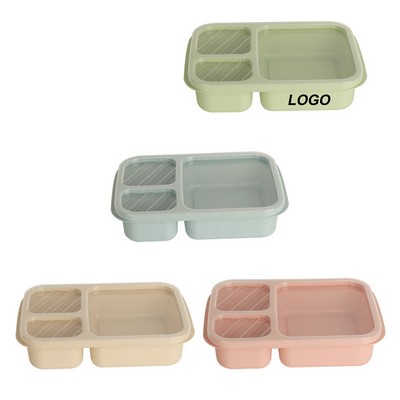 Wheat Straw Compartment Bento Box