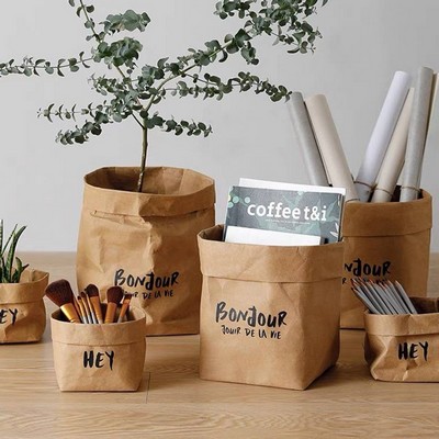 Washable Kraft Paper Grocery Bag