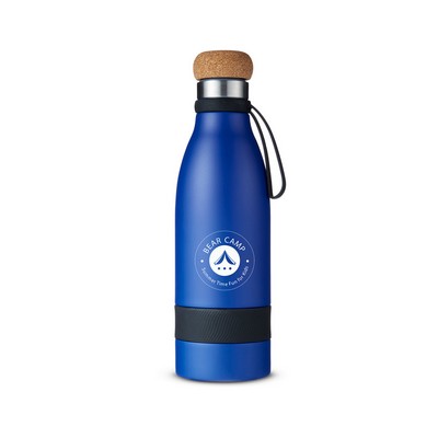 Prime Line 19oz Double Wall Vacuum Insulated Bottle With Cork Lid