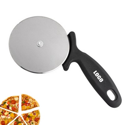 Stainless Steel Pizza Wheel Cutter Roller with Finger & Thumb Guard