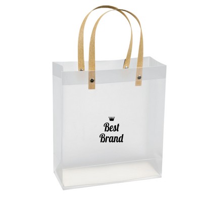 PVC Clear Gift Tote Bags With Handles