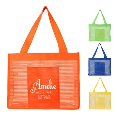 Beach Mesh Tote Bag