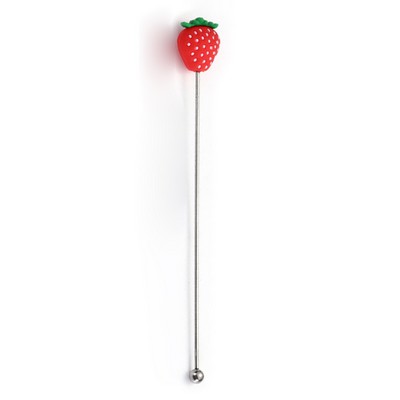 7.68 L Stainless Steel Strawberry Top Beverage Stirrers Coffee Stick