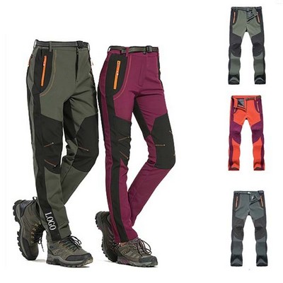 Unisex Outdoor Windproof Pant W/ Fleece Lining