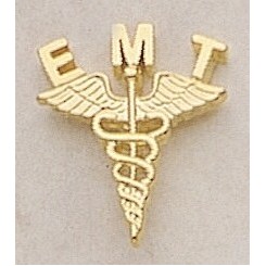 EMT Caduceus Marken Design Cast Lapel Pin (Up to 1")