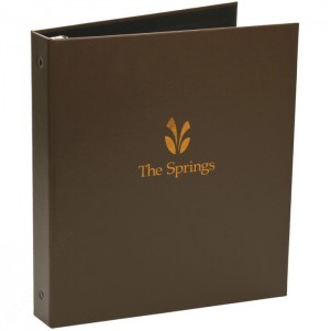 Leatherette 3 Ring Binder (1/2" To 2" Capacity)