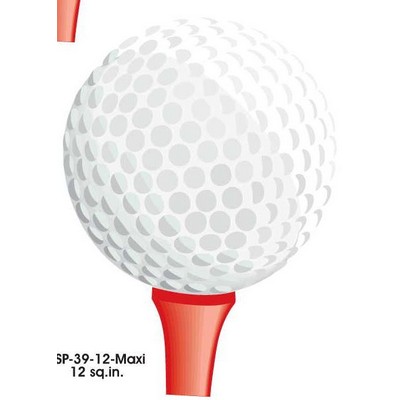 Golf Ball & Tee Maxi Magnet (12 Square Inch)